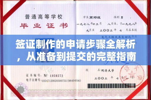 上虞签证制作的申请步骤全解析，从准备到提交的完整指南