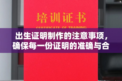 上虞出生证明制作的注意事项，确保每一份证明的准确与合法