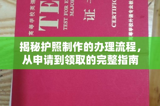 上虞揭秘护照制作的办理流程，从申请到领取的完整指南