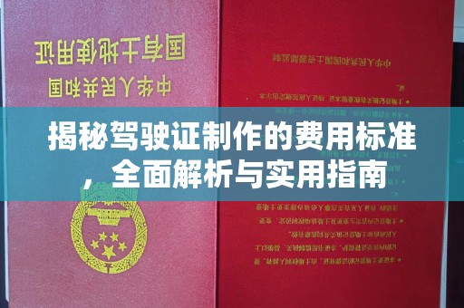 上虞揭秘驾驶证制作的费用标准，全面解析与实用指南