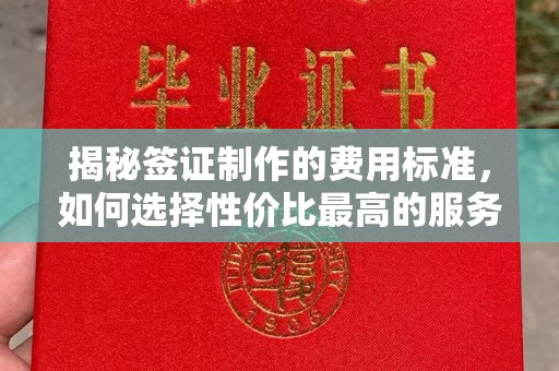 上虞揭秘签证制作的费用标准，如何选择性价比最高的服务？