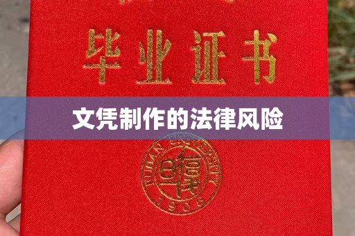 上虞文凭制作的法律风险